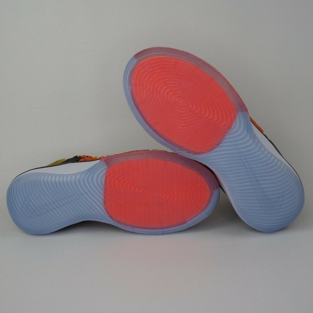 Nike Alphadunk Basketball Men's Shoes Orange Black - Picture 10 of 12